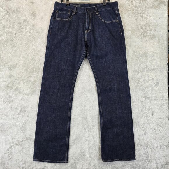 Armani Exchange Jeans Mens Size 36 Bootcut Denim AX J101 Semi-Evasee Dark Blue - Picture 1 of 13